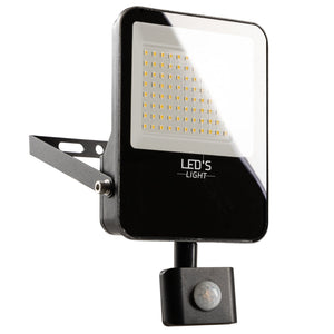LED Light Floodlight with Motion Sensor 6000 - Waterproof & Tiltable - 50W