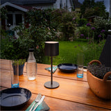 LED's Light Tischleuchte mit Akku - wiederaufladbar und kabellos - für drinnen und draußen - 3 Lichtfarben - Schwarz