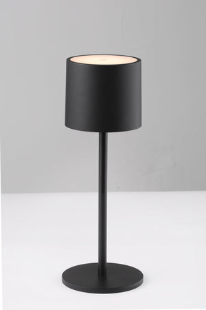 Battery-powered table lamp - rechargeable and wireless - for indoor and outdoor use - 3 light colours - Black