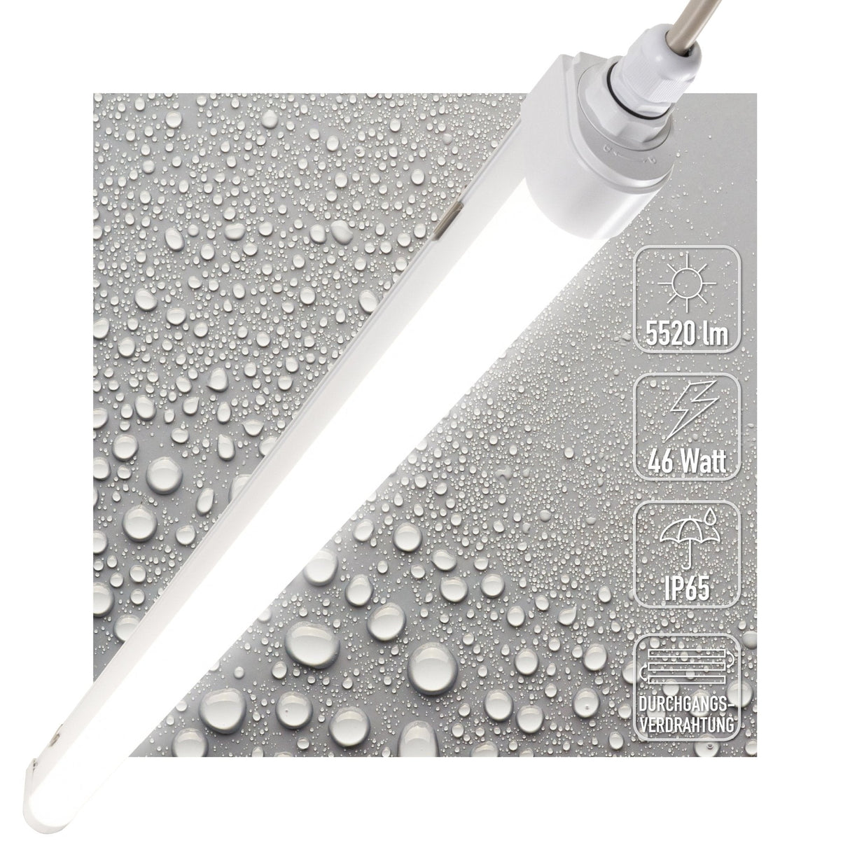 LED's Light TL armatuur met Strip - Koppelbaar - 46W 150cm 5520lm 4000K