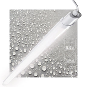 LED TL Lichtbalk 120cm, 1900 lumen, 18W, Koelwit 4000K, IP65 Waterdicht