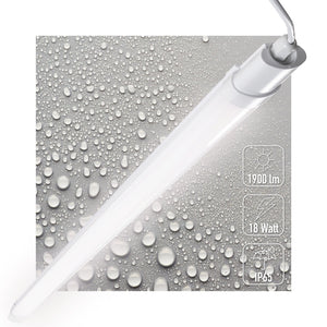 LED-Lichtleiste TL, 120 cm – 1900 Lumen – 18 W – Kaltweiß 4000 K – IP65 Wasserdicht