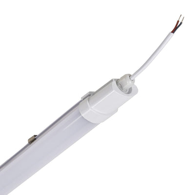 LED-TL-Leuchte, 1900 Lumen, 18 W, Kaltweiß (4000 K), Schutzart IP65 (wasserdicht), Stoßfest (IK08), 120 cm, 4 Stück