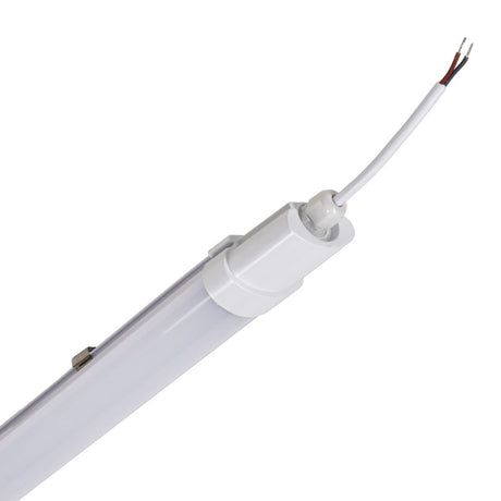 LED-TL-Leuchte, 1900 Lumen, 18 W, Kaltweiß (4000 K), Schutzart IP65 (wasserdicht), Stoßfest (IK08), 120 cm, 4 Stück