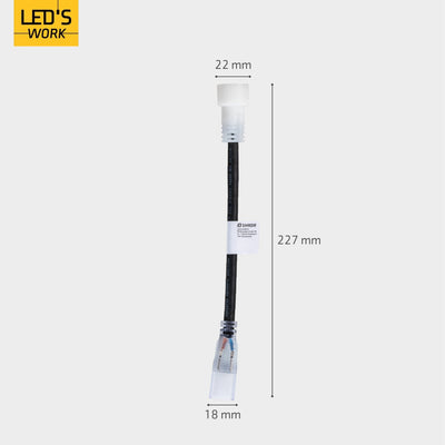 Juego de accesorios LED's Work para iluminación de obra con tira LED - Pieza de unión, adhesivo y tapas finales