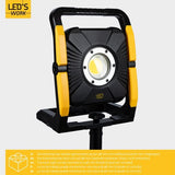 LED's Work 18V Acculamp Werklamp - Incl Adapters - LED Werklamp 5000lm – Klasse 3 • IP54 • IK08 • Dimbaar • Compatibel met Makita, Bosch, DeWalt & Metabo