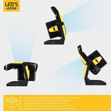 LED's Work 18V Acculamp Werklamp - Incl Adapters - LED Werklamp 5000lm – Klasse 3 • IP54 • IK08 • Dimbaar • Compatibel met Makita, Bosch, DeWalt & Metabo