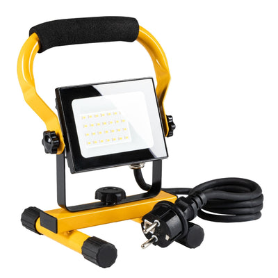 LED Werklamp 1800 lumen - 20W - Koelwit 4000K - IP65 Waterdicht - Verstelbare Beugel - Met Stekker