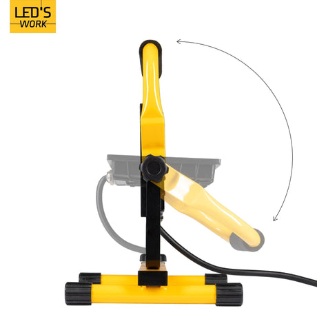 LED's Work 50W Bouwlamp Werklamp Bedraad 4200lm - Verstelbare beugel - Waterdicht (IP65) - Zwart geel - SALE