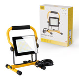 LED's Work 50W Bouwlamp Werklamp Bedraad 4200lm - Verstelbare beugel - Waterdicht (IP65) - Zwart geel