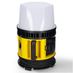 LED-Akku-Arbeitsleuchte, 12.000 Lumen, 80 W, Kaltweiß (5000 K), 18 V Hybrid, 360°-Beleuchtung, IP55 wasserdicht