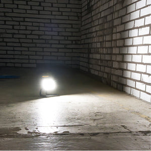 LED's Work 20W LED-Bauleuchte, wiederaufladbar, 2000 – funktioniert kabellos mit Akku – staub- und wasserdicht – Kaltweiß 4000K