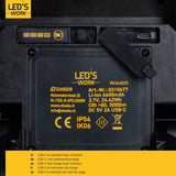 LED's Work LED Bouwlamp oplaadbaar 4000 - Werkt draadloos op accu - Stof- en waterdicht