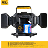 LED's Work LED Bouwlamp oplaadbaar 4000 - Werkt draadloos op accu - Stof- en waterdicht