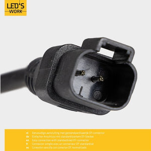 LED's Arbeitsscheinwerfer für Fahrzeuge - Geeignet für Traktor, LKW, Auto, Bus und Schiff - 26W