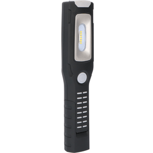 LED Battery-powered flashlight 300 lumens - Daylight white 6500K - Rechargeable - Magnet - 2 hooks - IP20
