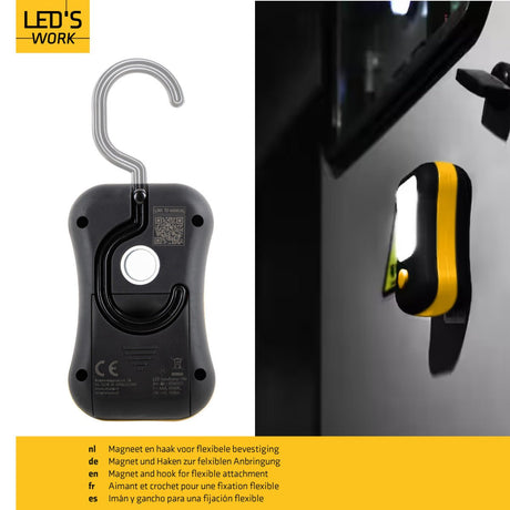 LED-Notfall-Handlampe, 150 Lumen, tageslichtweiß – Betrieb mit 3 AAA-Batterien (nicht im Lieferumfang enthalten) – Kompakt