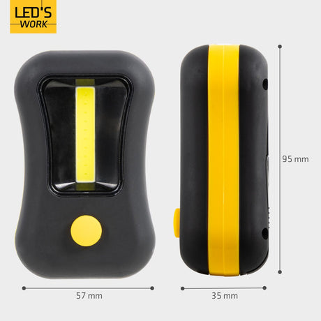 LED-Notfall-Handlampe, 150 Lumen, tageslichtweiß – Betrieb mit 3 AAA-Batterien (nicht im Lieferumfang enthalten) – Kompakt