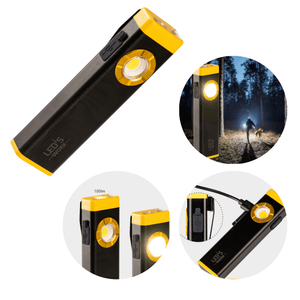 LED's Work – wiederaufladbare LED-Mini-Taschenlampe mit 3 Leuchtmodi (100, 500 und 700 Lumen)