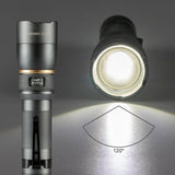 LED's Work Oplaadbare LED Zaklamp - 1200 Lumen - IPX7 Waterdicht - Met 3 lichtstanden