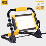 LED's Work Faltbare Bauleuchte 6400 - 50W LED ersetzt 500W Halogen - 5 Meter Kabel