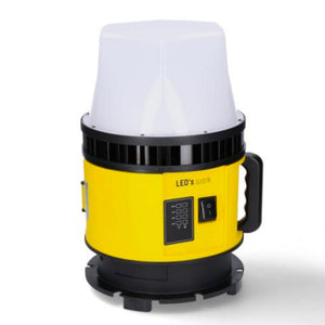 LED-Akku-Arbeitsleuchte, 8400 Lumen – Kaltweiß (5000 K) – 18 V kabellos – 360°-Beleuchtung – Dimmbar – Wasserdicht (IP55)