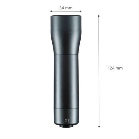 LED-Arbeitstaschenlampe mit Batterien (3x AAA) – 120 Lumen – IPX4 spritzwassergeschützt – Dimmbar in 3 Stufen