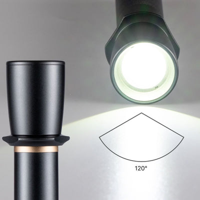 LED-Arbeitstaschenlampe mit Batterien (6x AAA) – 900 Lumen – IPX4 spritzwassergeschützt – Dimmbar in 3 Stufen