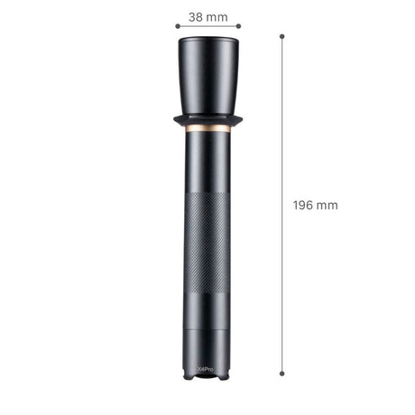 LED-Arbeitstaschenlampe mit Batterien (6x AAA) – 900 Lumen – IPX4 spritzwassergeschützt – Dimmbar in 3 Stufen