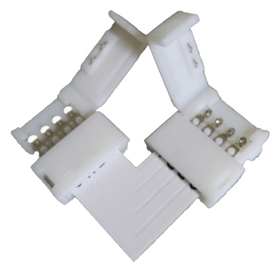 RGB LED strip | 10 mm right-angle connector | indoor IP20 | 5–24 V - LEDPLANET.NL
