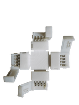LEDstrip RGB | connector 10mm kruis | binnenshuis IP20 | 5 - 24V - LEDPLANET.NL
