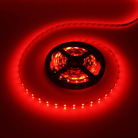 LEDstrip rood | 12V DC - 4,8W - 60 LED's/m | binnenshuis IP20 | 5 meter | dimbaar - LEDPLANET.NL