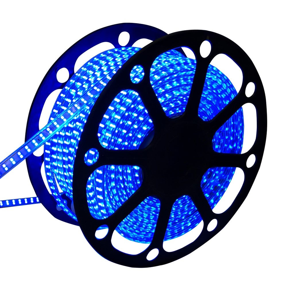 LED light strip blue | 230V AC - 7W - 60 LED's/m | splash-proof IP65 | 50 meters