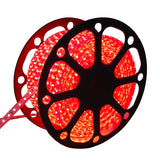 Light strip red | 230V AC - 7W - 60 LEDs/m | splash-proof IP65 | 10 meters