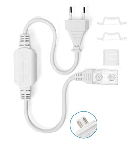 Lichtschlauch-Startset | Stecker + - 30 cm 230 V AC - Ersatzset - LEDPLANET.NL
