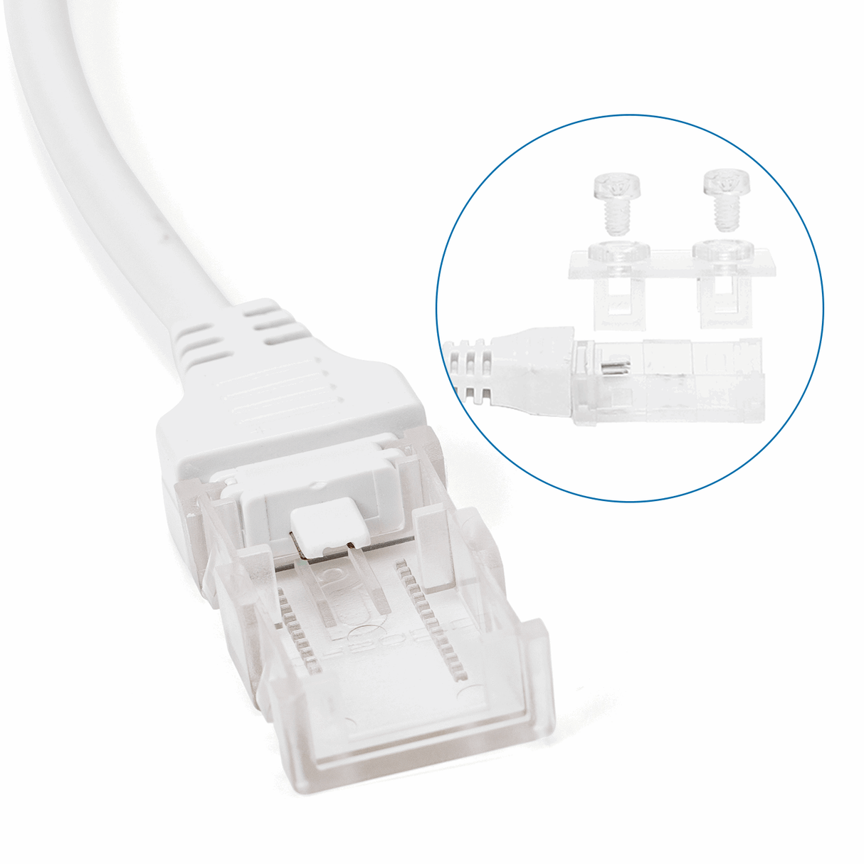 Lichtslang startset | stekker + - 30cm 230V AC - reserveset - LEDPLANET.NL