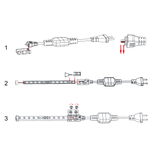 Lichtslang startset | stekker + - 30cm 230V AC - reserveset - LEDPLANET.NL