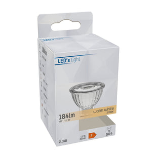 LED Spot MR11 - GU4 - Warm White 2700K - 190 lumens - 2.8W - 36° - Clear - 12V