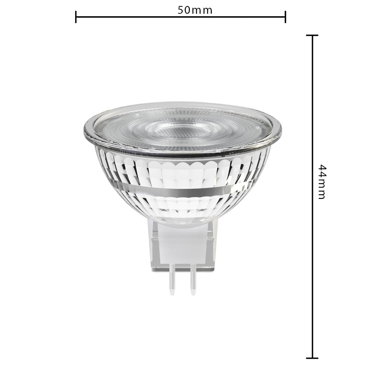 LED Spot 380 lumen - 4,4W - Warmwit 2700K - GU5.3 - MR16 - 12V - Vervangt 35W Halogeen - 36° Spot