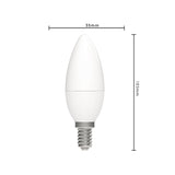LED-Kerzenlampe E14, warmweiß (2700 K), 2,5 W, 250 Lumen, mattiertes Glas