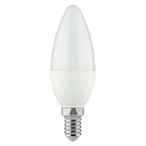 LED kaarslamp E14 warmwit 2700K - 4.5W 470 lumen - mat glas - 5 stuks