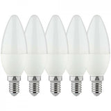 E14 LED Kaarslamp - Warmwit 2700K - 4,5W - 470 Lumen - 5 Stuks