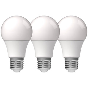 E27 LED Bulbs - 8W replaces 60W - Lasts up to 15 years - Warm white - 3 Pack