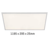 LED-Panel 30 x 120 cm – 4500 Lumen – 25 W – Kaltweiß 4000 K – UGR &lt; 19 – Flimmerfrei – Einbau – 5 Jahre Garantie
