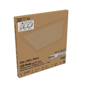 LED Paneel 60 x 60 cm - 3900 Lumen - 30W - CCT Dimbaar 3000K/4000K/6000K - 130 lm/W