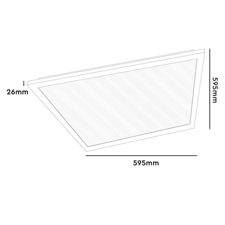 LED Paneel 4000 lumen - 40W - Koelwit 4000K - 60x60cm - Inbouw - UGR<22