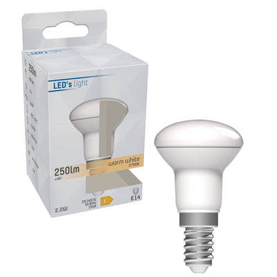 LED reflectorlamp E14 warmwit 2700K - 2.2W 250 lumen - R39 mat opaal