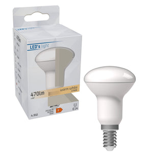 E14 LED-Lampe – R50 – Warmweißes Licht – 4,9 W (ersetzt 40 W)
