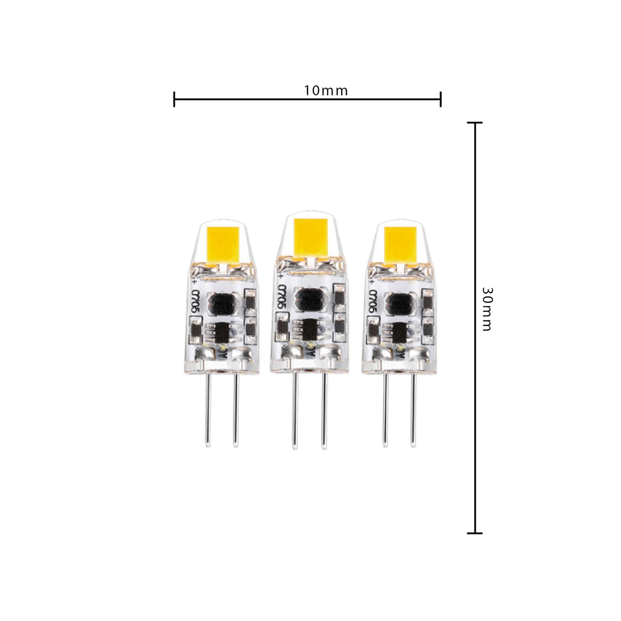 LED-G4-Kapselleuchte 12 V – 95 Lumen – Warmweiß 2700 K