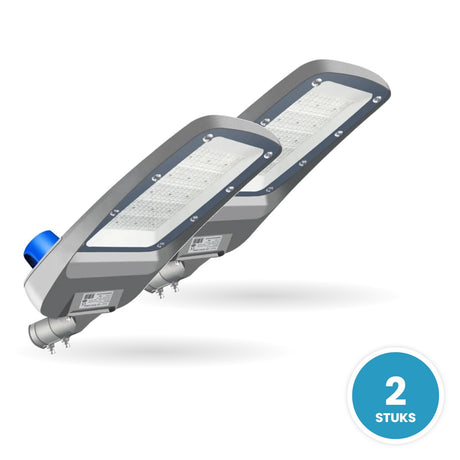 LED Straatverlichting, Koelwit 4000K, Daglichtsensor, IP66 IK10, 2 stuks, 230V
